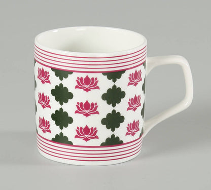 Claycraft India Circus Floral Fountain Coffee & Tea Mug Set of 6 (200ml)