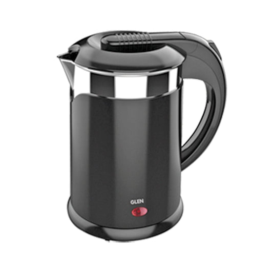 Electric Kettle Plastic Clad Stainless Steel  with 360B0 Rotational Base 1.2 Litre 1350 W - Black (9015 DX)