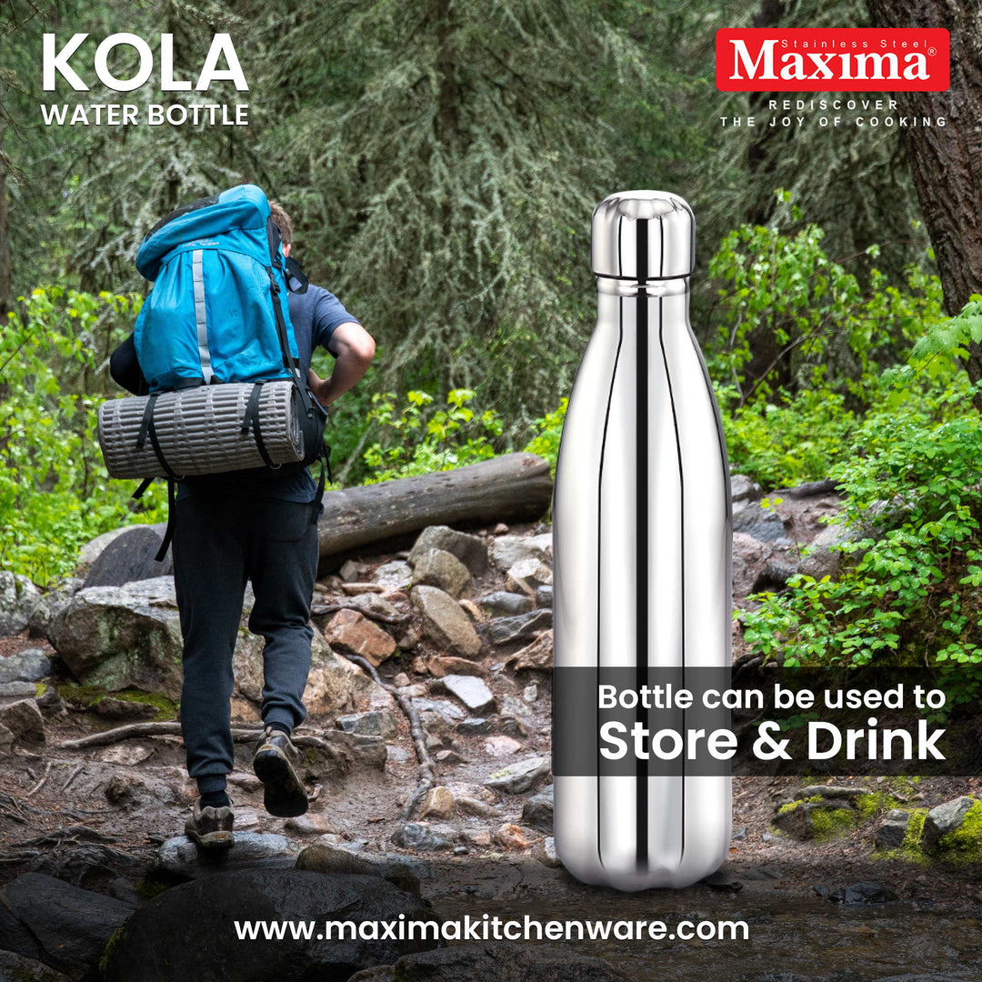 Maxima Kola Stainless Steel Water Bottle Matte Finish (750/1000ml)