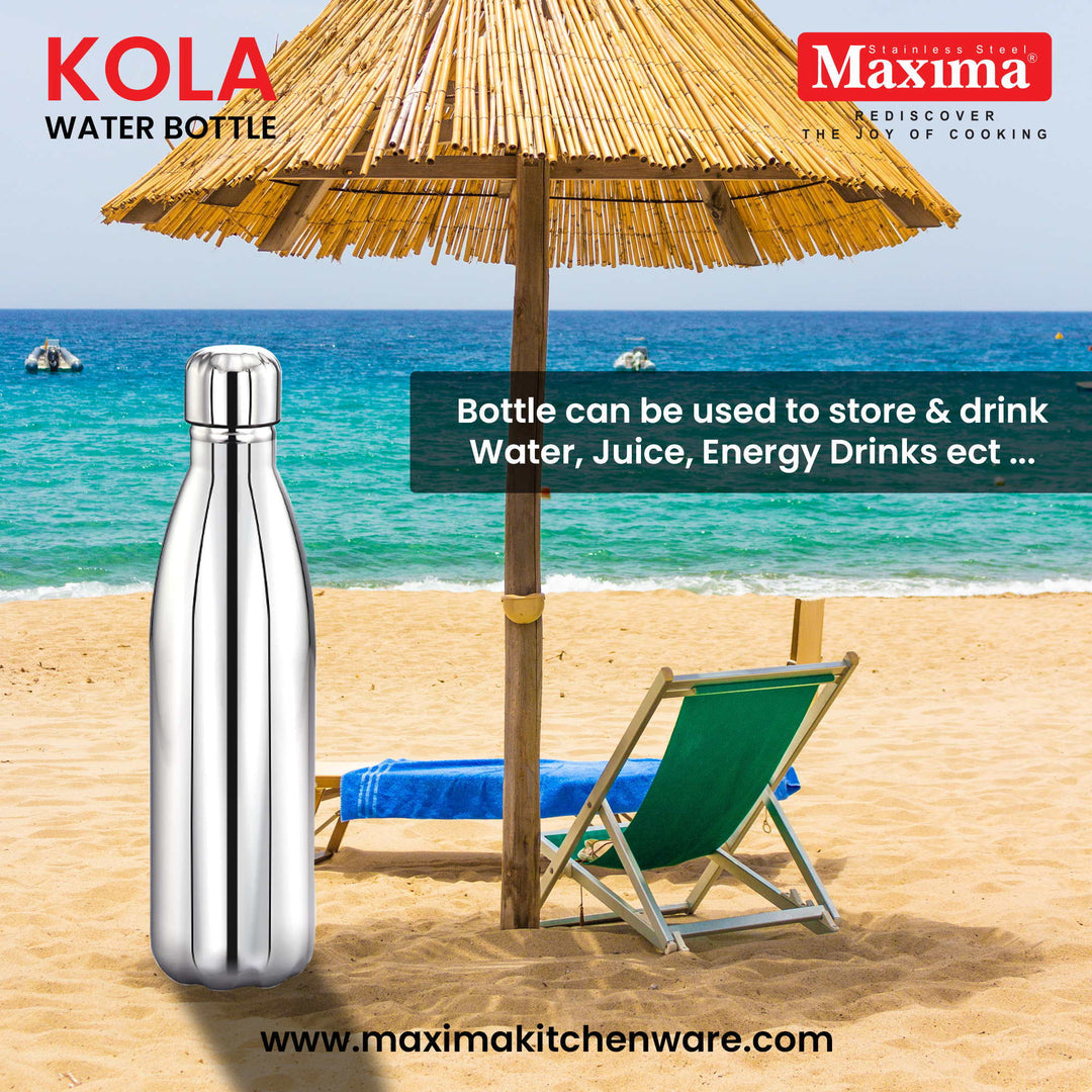 Maxima Kola Stainless Steel Water Bottle Matte Finish (750/1000ml)