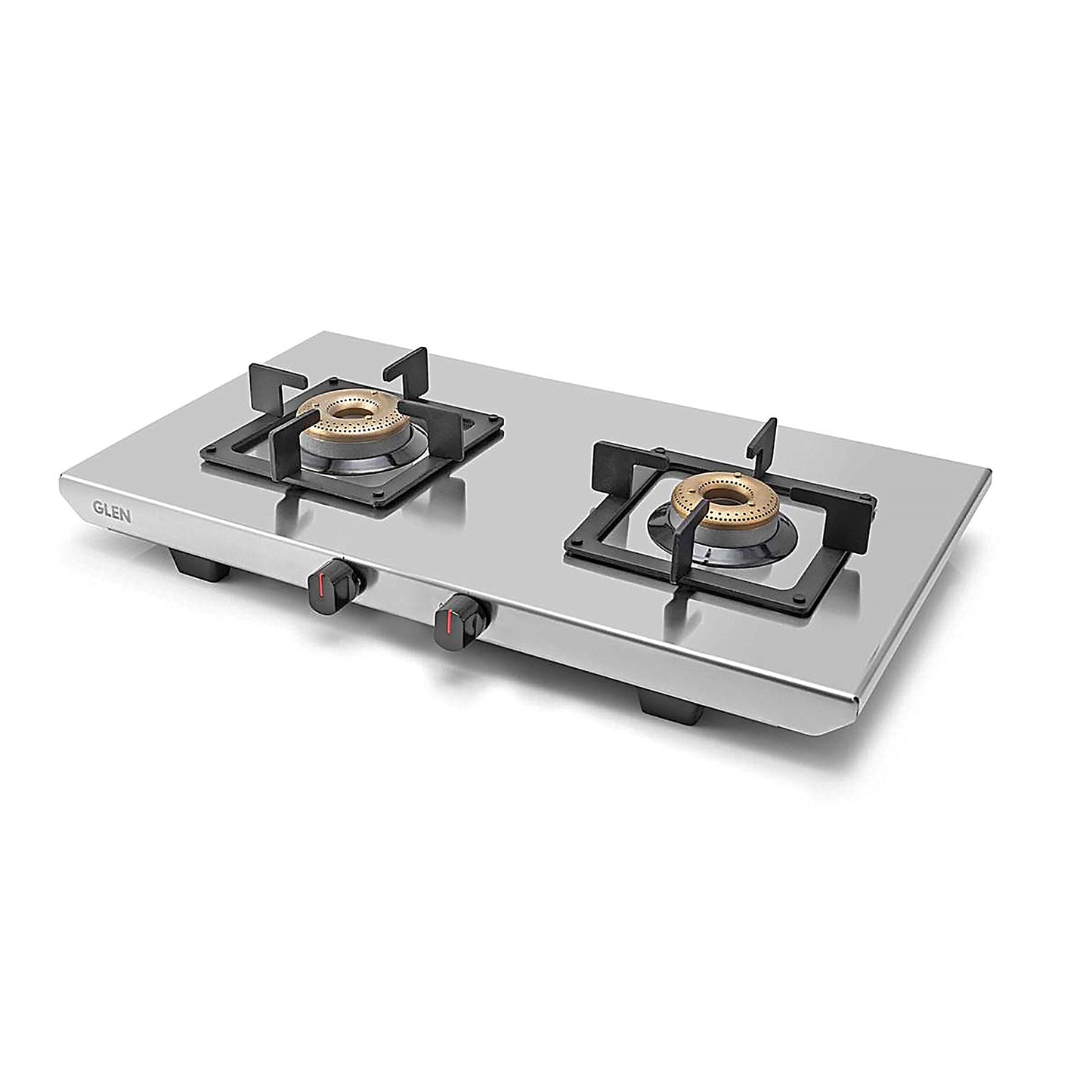 2 Burner Ultra Tuff Stainless Steel Gas Stove with Forged Brass Burner - Manual/Auto Ignition (1052 UT SS)