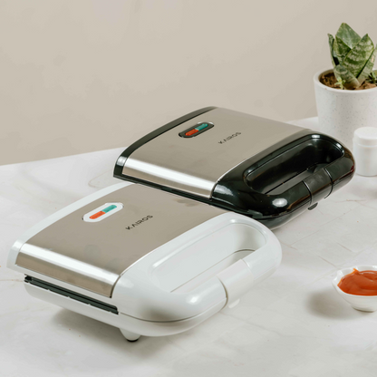KAIROS Toasty Delight 700W Electric Sandwich Maker | Easy & Fast Toasting, Compact Kitchen Appliance | Non-Stick Plates, Quick Toasting, Perfect for Home & Office