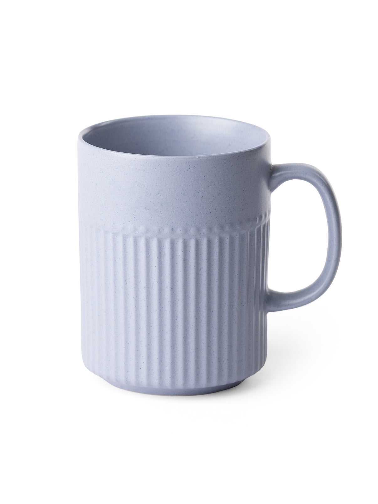 Claycraft Crimson Matte Pebble Blue Coffee/ Milk Mug, 1 Piece (350 ml)