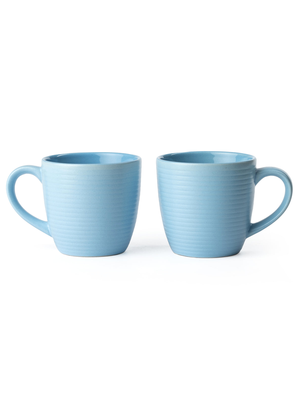 Claycraft Horizon Pebble Light Blue Coffee & Tea Mugs Set of 6 (210 ml)