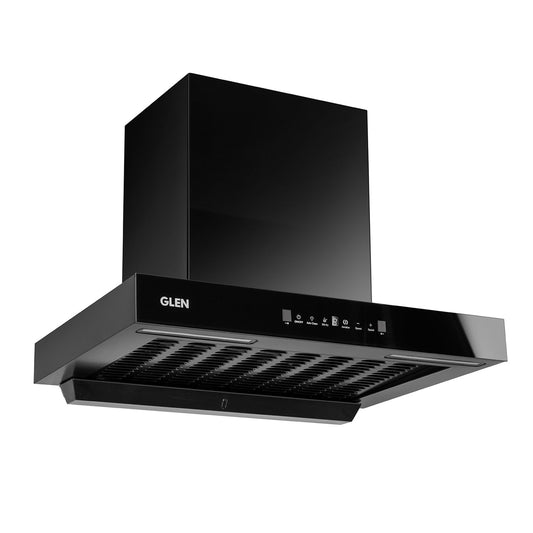 GLEN Auto Clean Filterless Slim Chimney with Inverter Technology, BLDC Motor 1400 m3/h - 60/76/90cm (CH6052SLBLDCB)