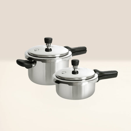 MEYER Presta set of 2 Tri-ply Pressure Cooker (2L, 3L)