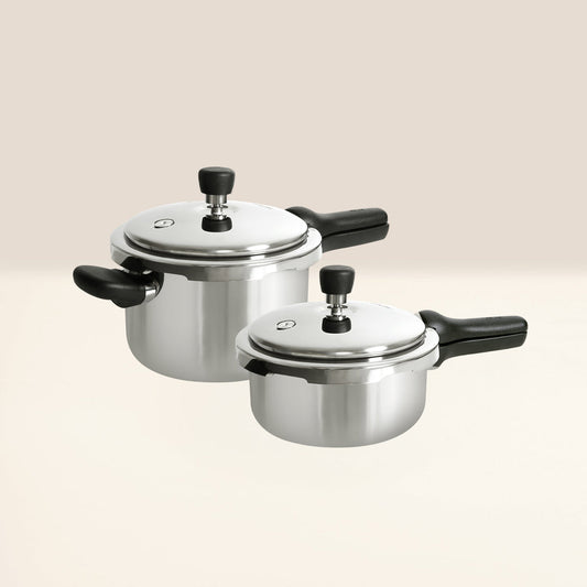 MEYER Presta set of 2 Tri-ply Pressure Cooker (2L, 3L)