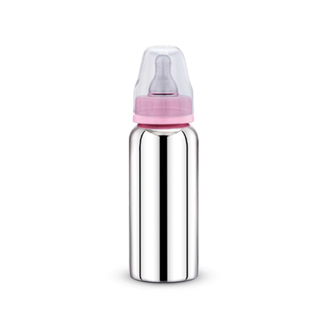 Maxima Prince Stainless Steel Baby Feeding Bottle with Plastic Cap