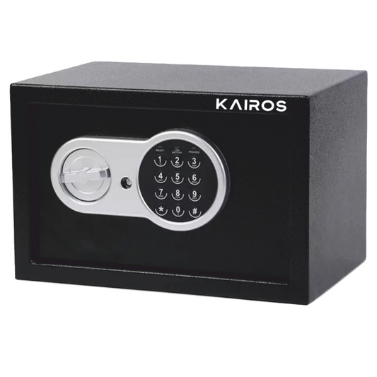 KAIROS 20L Digital Electronic Safe | Dual Locking Security Safe with LED Display & Emergency Keys | Heavy-Duty Steel Construction for Home, Office & Hotel