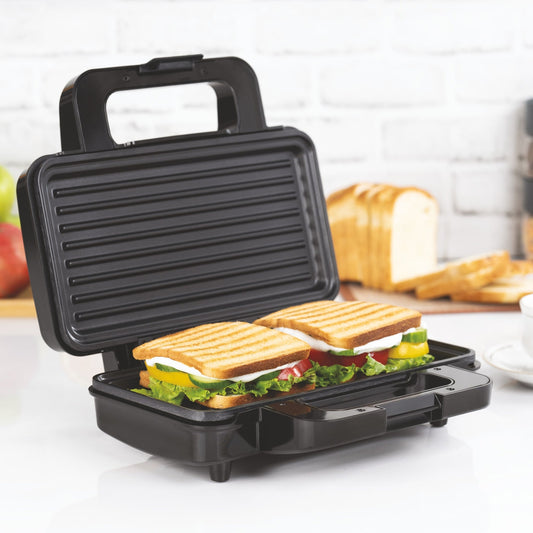 GLEN Electric Jumbo Sandwich Maker Grill with Non-Stick Coating Plates, 1000W - (SA3025JGRILL)