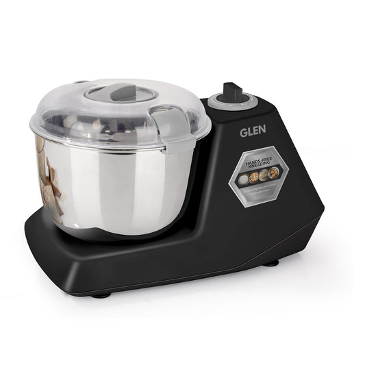 GLEN Atta Kneader Dough Maker 650 W | Hands-free kneading & 3 Litres Large SS Bowl (SA-3032DMBL)