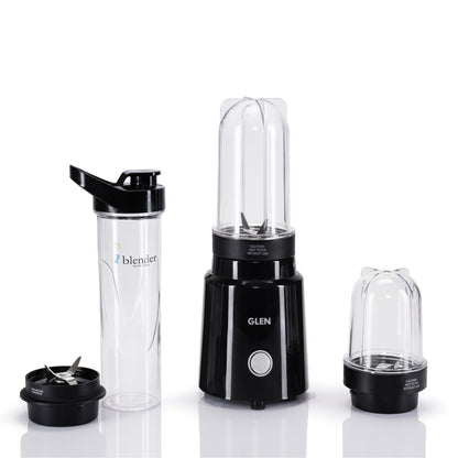 GLEN Active-Blender, 350W Grinder Blender, 2 Unbreakable Food Grade Jars and Personal Bottle (SA4048NPLUS)