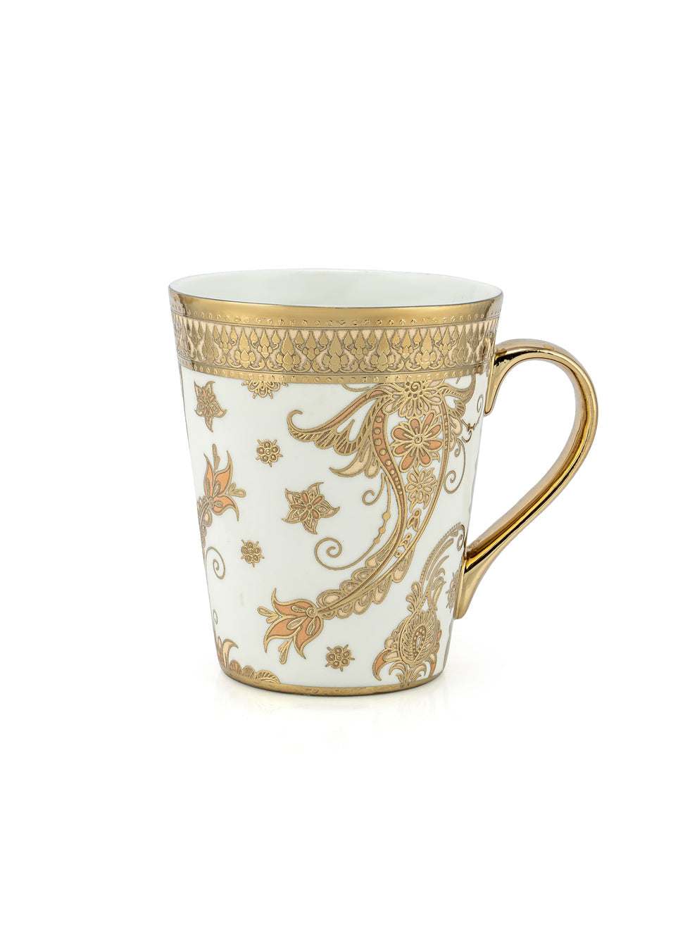 Claycraft Zing Coffee & Milk Mug Ebony, 340ml, 1 Piece (E698)