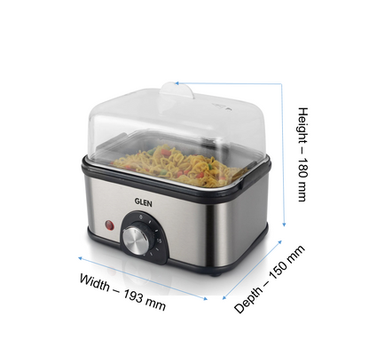 3 in 1 Electric Multi Cooker Egg Boiler - Steam, Cook & Boil, 45 Minutes Timer, 350W -(3035MC)