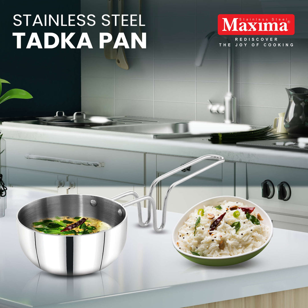 Maxima Stainless Steel Tadka Pan/Tempering pans