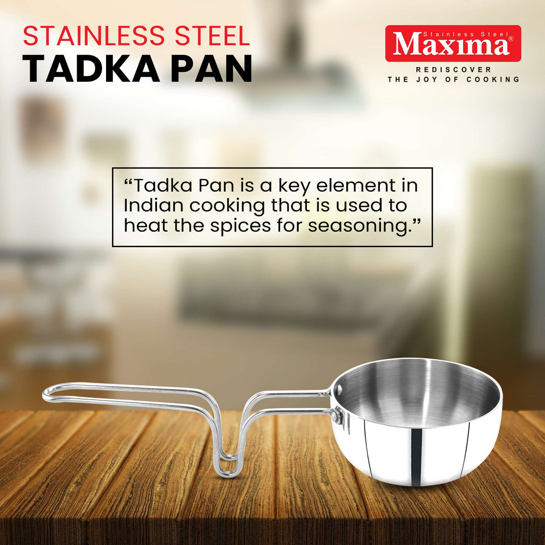 Maxima Stainless Steel Tadka Pan/Tempering pans