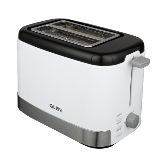 Electric Auto Pop-up Toaster, 2 Slice 800W, 7 Level Browning Control, Removable Crumb Tray - White (3012)