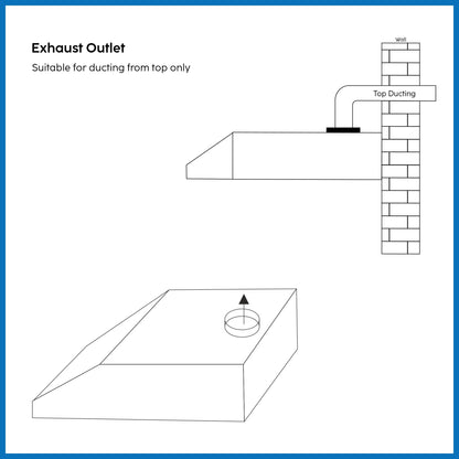 Straight Line Kitchen Chimney with Push Button Baffle filters 60cm 1000 m3/h -Silver (6002 DX SS)