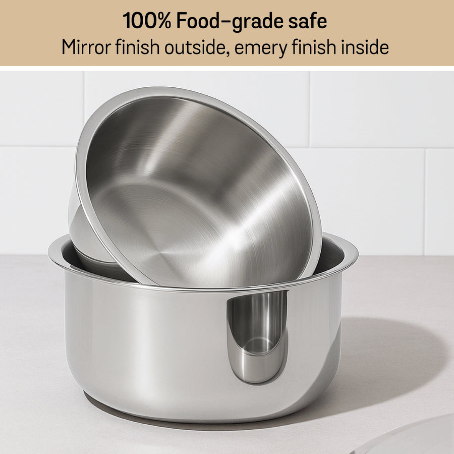 Meyer Trivantage Tri-Ply Stainless Steel Tope With Lid (Multiple Sizes Available)