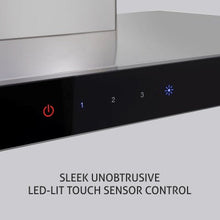 Electric Kitchen Chimney Touch Controls, T Shape Baffle filters 60cm 1250 m3/h -Silver (6056 TS)