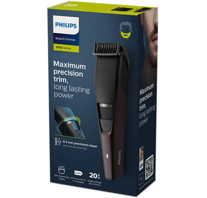 Philips Beard Trimmer | Available in 2 Different Colors | Series 3000 (BT3431/30)