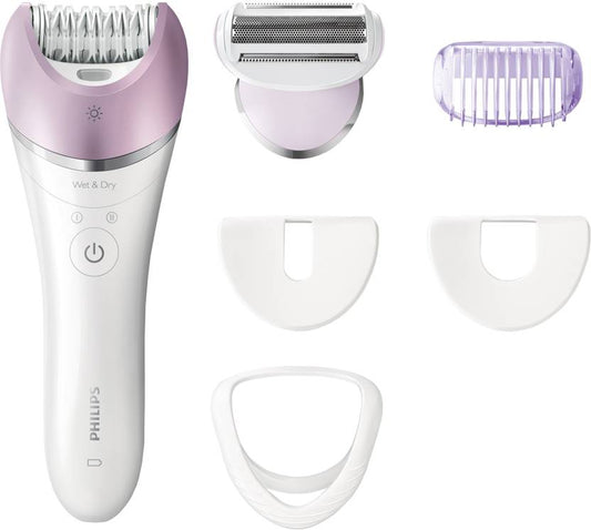 PHILIPS Series 8000 Wet and Dry Epilator For Face And Body Hair Removal (BRE710/00)