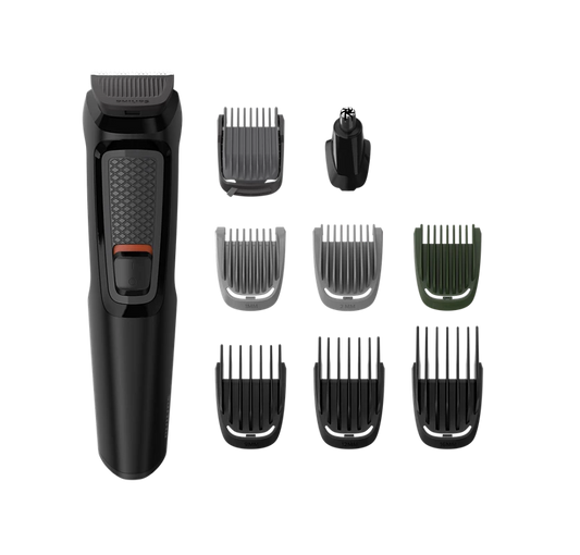 PHILIPS Series 3000 Multigroom, All in one Trimmer for Head and Body 9 in 1 | 60 min Runtime (MG3710/65)