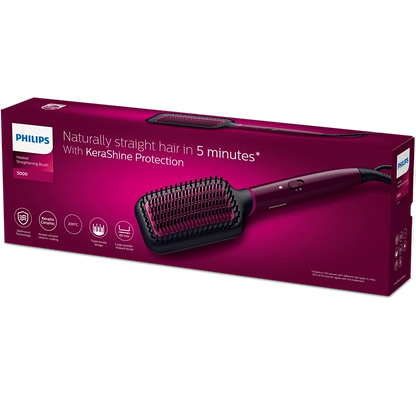 PHILIPS Series 5000 Keratin Infused Heated straightening brush BHH730/00