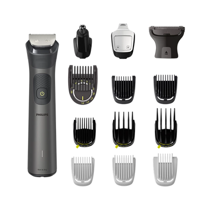 PHILIPS Series 7000 Multigroom Face, Body & Private Parts 14 Attachments | Premium All Metal Body | 120 mins. runtime (MG7940/75)