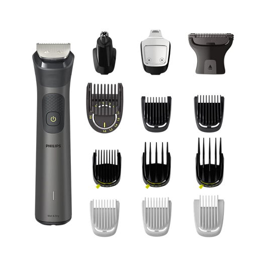 PHILIPS Series 7000 Multigroom Face, Body & Private Parts 14 Attachments | Premium All Metal Body | 120 mins. runtime (MG7940/75)