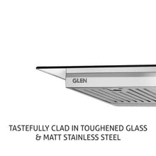 Electric Kitchen Chimney, T Shape Glass Baffle filters 60cm 1250 m3/h -Silver (6062 SS)