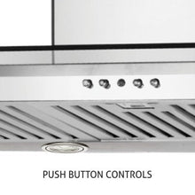Electric Kitchen Chimney, T Shape Glass Baffle filters 60cm 1250 m3/h -Silver (6062 SS)