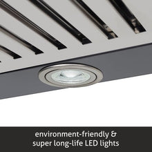 Kitchen Chimney Curved Glass Push Buttons Baffle filter 60cm 1000 m3/h -Black (6071 BL)