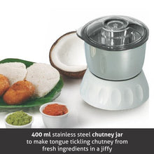 Mixer Grinder 750W 100% Copper Motor, 1 Transparent Jar, 3 Stainless Steel Jars, - White (4022 PLUS)