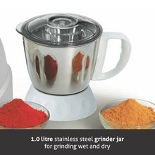 Mixer Grinder 750W 100% Copper Motor, 1 Transparent Jar, 3 Stainless Steel Jars, - White (4022 PLUS)