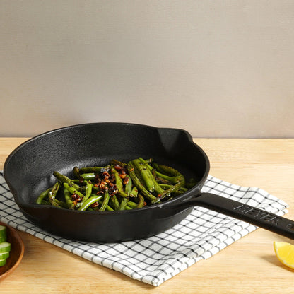 Meyer Pre-Seasoned Cast iron Frypan/Skillet single handle (Multiple Sizes)
