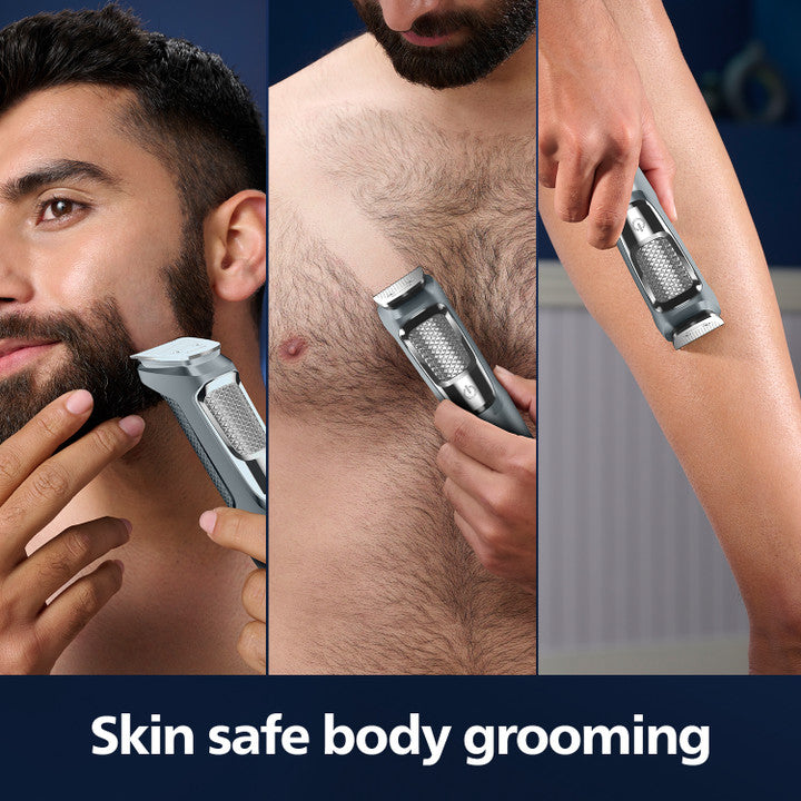 PHILIPS Series 5000 Multigroom, All in one Trimmer for Face, Head and Body 11 in 1, 75 min Runtime (MG3760/33)