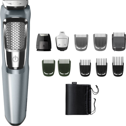 PHILIPS Series 5000 Multigroom, All in one Trimmer for Face, Head and Body 11 in 1, 75 min Runtime (MG3760/33)