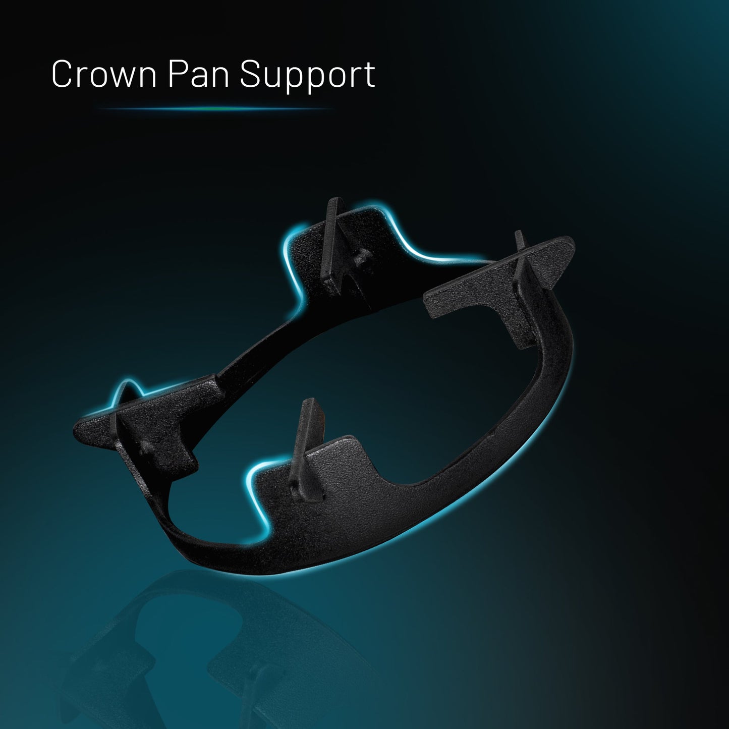 4 Burner Glass Gas Stove with High Flame Brass Burner and Crown Pan Supports (CT 1042 GT BB BL HF CP) - Manual/Auto Ignition