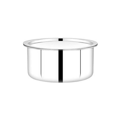 Maxima Triply Stainless Steel Tope with Lid | Induction Friendly