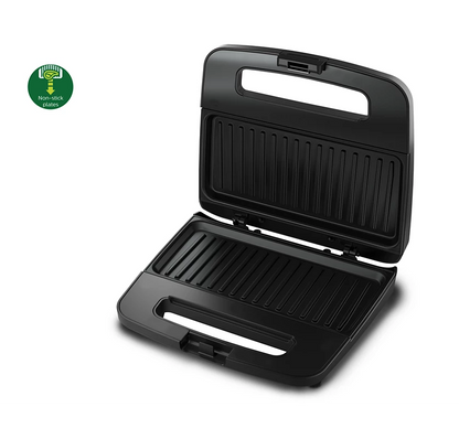 PHILIPS Viva Collection 1.8kg Panini Maker | XL size plates, Secured locking, Insta Heating & Non-stick plates (HD2289/00)