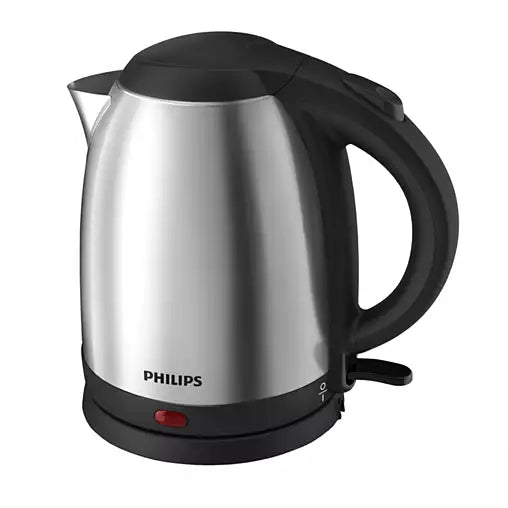 PHILIPS Daily Collection Kettle | 1.5L Food-Grade Stainless-steel Electric Kettle 1800W | Heat-Resistant, Auto switch off, Adjustable Cable length (HD9306/06)