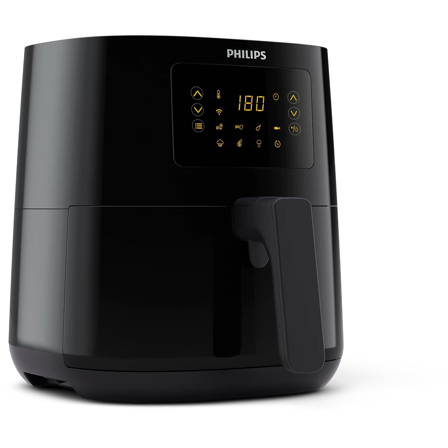 PHILIPS 4.1L Airfryer 5000 Series Connected | Rapid air technology, 7 Presets (HD9255)