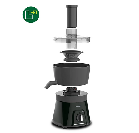 PHILIPS Viva Collection Juicer Mixer Grinder | Turbo power Motor, Drip free Spout, 3-step Blade Technology (HL7579/00)
