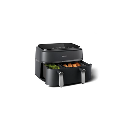 PHILIPS 3000 Series Airfryer Dual Basket | Cook Two Meals at Once, Crispy & Healthy with Rapid Air Technology (NA352/00)