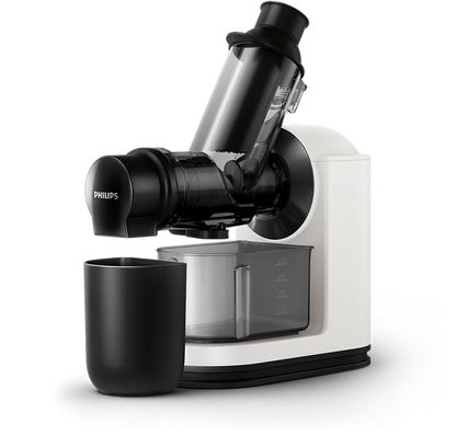 PHILIPS Viva Collection XL Tube Masticating juicer | Quick clean, Easy assembly, Integrated cord storage (HR1887/81)