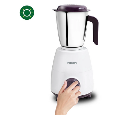 PHILIPS 500W Daily Collection Mixer Grinder| 2 Stainless-steel Jars, Easy Grinding (HL7506/00)