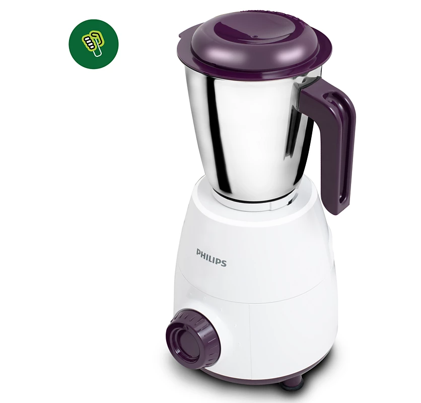 PHILIPS Daily Collection 500 W Mixer Grinder | Leak-proof Jars, Easy Grinding (HL7505/00)