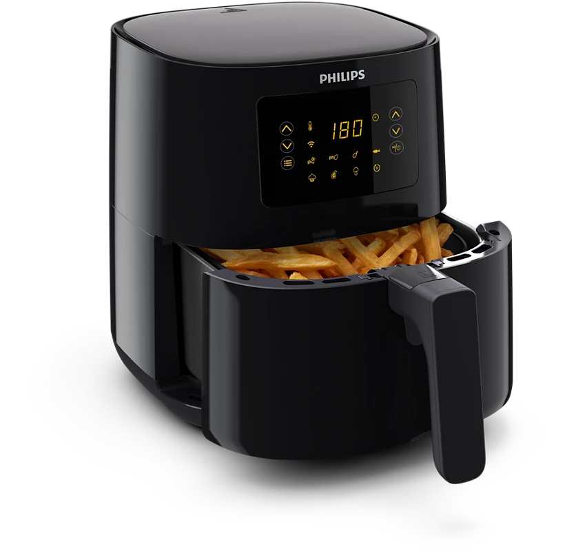 PHILIPS 4.1L Airfryer 5000 Series Connected | Rapid air technology, 7 Presets (HD9255)