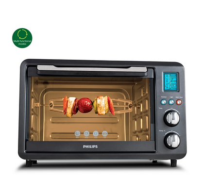 PHILIPS Viva Collection 25L Oven Toast Griller | Opti Temp Technology, 10 Presets menu, Digital Display panel (HD6975)